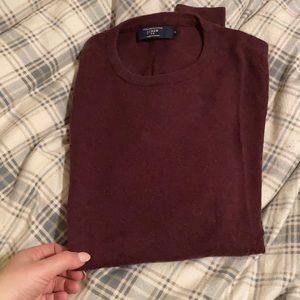 J crew maroon sweater